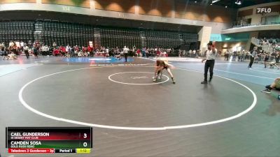 101-109 lbs Round 3 - Cael Gunderson, Hi Desert Mat Club vs Camden Sosa, Gold Rush Reno