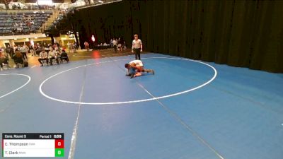 7th - 8th grade - 93 Cons. Round 3 - Case Thompson, Sebolt Wrestling Academy vs Tre'jore Clark, Moen Wrestling Academy