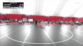 110 lbs 5th Place Match - Kale Crass, Weigh-in Club vs Cole Stave, Victory School Of Wrestling