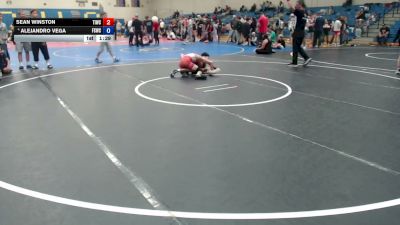 120 lbs Cons. Semis - Sean Winston, Team Idaho Wrestling Club vs Alejandro Vega, Fighting Squirrels Wrestling Club