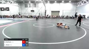 72 lbs Semifinal - Gigi Sullivan, WOW North vs Lily Dizon, Midwest Black Mambas Team 1