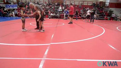 58 lbs Rr Rnd 4 - Saylor Rose, Grove Takedown Club vs Jayden Perez, Salina Wrestling Club