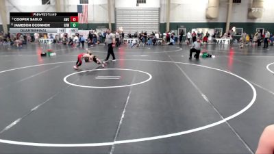 61 lbs Quarterfinal - Cooper Sadlo, Amherst Wrestling Club vs Jameson OConnor, Gretna Youth Wrestling
