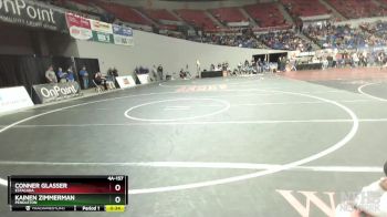 4A-157 lbs Cons. Semi - Conner Glasser, Estacada vs Kainen Zimmerman, Pendleton