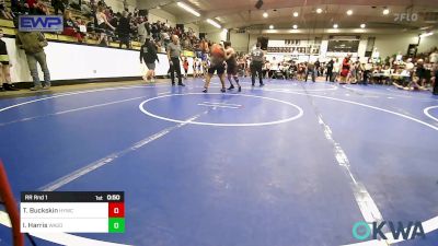 Rr Rnd 1 - Teddy Buckskin, Hilldale Youth Wrestling Club vs Isaac Harris, Wagoner Takedown Club