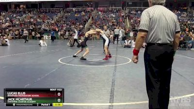 1A 132 lbs Cons. Semi - Lucas Ellis, Bradford Preparatory School vs Jack McArthur, Uwharrie Charter Academy