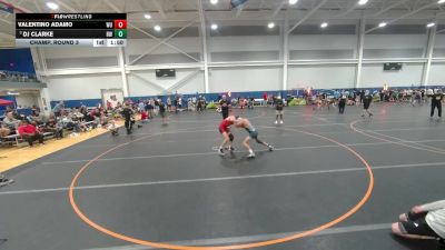 138 lbs Champ. Round 3 - Dj Clarke, Roundtree Wrestling vs Valentino Adamo, Wrestling University