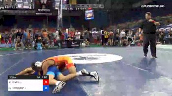 126 lbs Cons 32 #2 - Kayden Kralik, Ohio vs Cadin Herrmann, Iowa