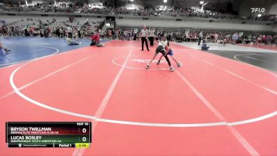 75 lbs Cons. Round 3 - Bryson Twillman, Eierman Elite Wrestling Club-AA vs Lucas Bosley, Independence Youth Wrestling-AA