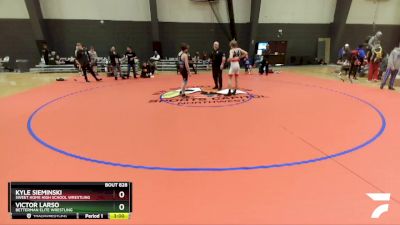 126 lbs Cons. Semi - Kyle Sieminski, Sweet Home High School Wrestling vs Victor Larso, Betterman Elite Wrestling