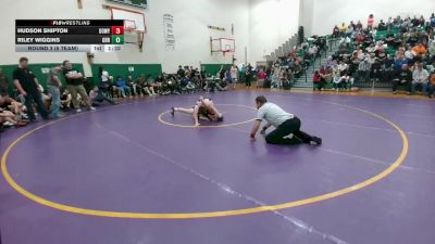 138 lbs Round 3 (6 Team) - Hudson Shipton, DouglasWY vs Riley Wiggins, Greybull/Riverside