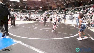 43 lbs Round Of 16 - Asher Ensey, Kiefer Youth Wrestling Club vs Mercy Mikel, Pitbull Wrestling Academy