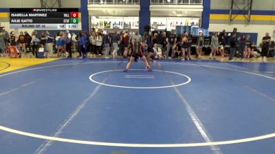 106 lbs Round Of 16 - Isabella Martinez, Valley vs Julie Gatto, Stafford-VA
