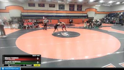 184 lbs Cons. Round 4 - Brian Torres, Cortland State vs Kairos Norman, Adrian College