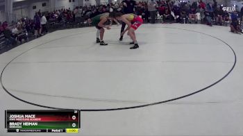 168 lbs Cons. Round 4 - Joshua Mace, MWC Wrestling Academy vs Brady Heiman, Nebraska