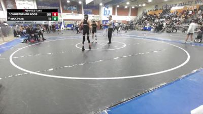 106 lbs Champ. Round 1 - Christopher Roos, Calabasas vs Max Fate, Edison