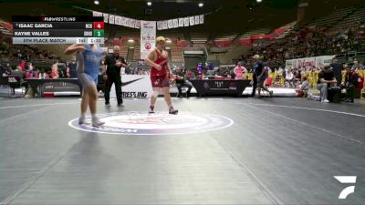 All Cadet Boys Freestyle Upper - 215 lbs 5th Place Match - Isaac Garcia, North Coast Grapplers vs Kayne Valles, South Bakersfield High School Wrestling