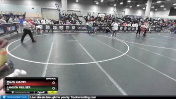 285 lbs Semifinal - Milan Colvin, KS vs Landon Milliser, OK