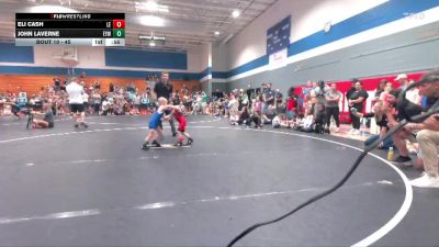 45 lbs Champ. Round 1 - Eli Cash, Knights Youth Wrestling vs John LaVerne, Eastside Youth Wrestling