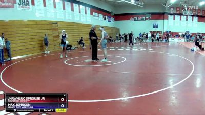 126 lbs Semifinal - Jhawnluc Sprouse Jr, NoWorries Academy vs Max Johnson, Legacy Elite Wrestling