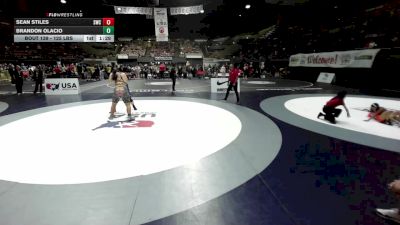 125 lbs Champ. Rd Of 16 - Brandon Olacio vs Sean Stiles, Sunnyvale Wrestling Club