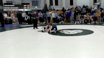 120 lbs Semifinal - Conlan Geary, Hanover vs Michael Bouchard, Mt. Hope