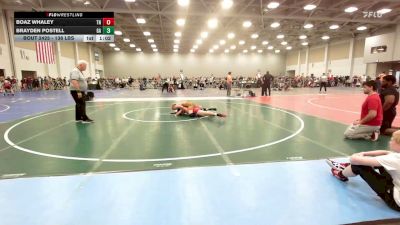 138 lbs Round Of 32 - Boaz Whaley, TN vs Brayden Postell, GA