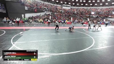 80 lbs Quarterfinal - Landon Bell, B.A.M. vs Jaxon Prom, Askren Wrestling Academy