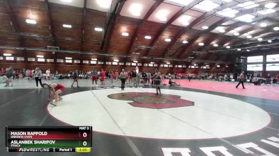 165 lbs Quarterfinal - Mason Rappold, Oneonta State vs Aslanbek Sharipov, Ithaca