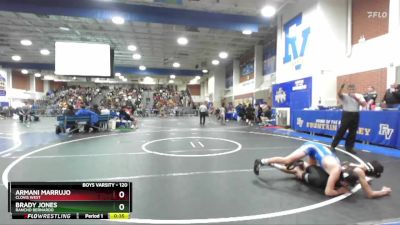 120 lbs Cons. Round 2 - Brady Jones, Rancho Bernardo vs Armani Marrujo, Clovis West