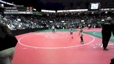 60 lbs Cons. Round 2 - Rylee Deckard, CPWA vs Kaylee James, GOS2