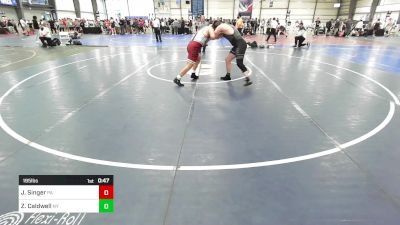 195 lbs Consolation - Jason Singer, PA vs Zachary Caldwell, NY