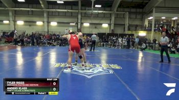 197 lbs Cons. Round 2 - Tyler Riggs, Worcester Polytechnic Institute vs Anders Klass, Trinity College (Connecticut)