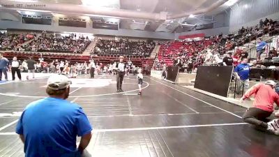 46 lbs Round Of 32 - Graham Bustos, Dark Cloud Wrestling Club vs Wyatt Phillips, Collinsville Cardinal Youth Wrestling