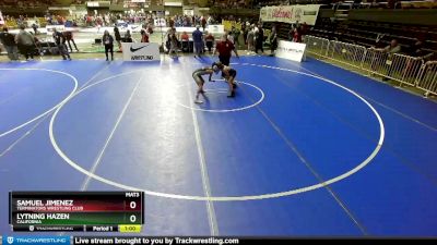 106 lbs Cons. Round 3 - Lytning Hazen, California vs Samuel Jimenez, Terminators Wrestling Club