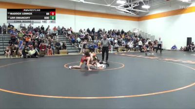 98 lbs Cons. Round 3 - Maddox Lennox, Marion Wolves vs Levi Swancutt, Big Game Wrestling Club