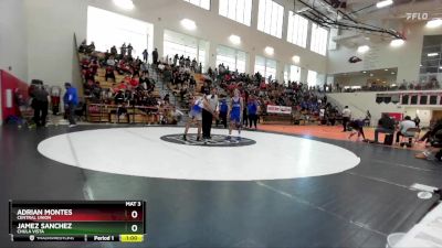 126 lbs Cons. Round 1 - Jamez Sanchez, Chula Vista vs Adrian Montes, Central Union