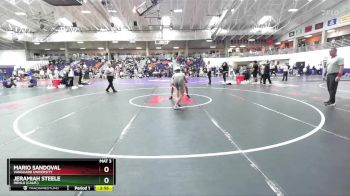 133 lbs Cons. Round 7 - Mario Sandoval, Vanguard University vs Jeramiah Steele, Menlo (Calif.)