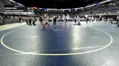 110 lbs Consy 1 - Addison Keem, Saegertown vs Isabella Spigelmeyer, Elizabethtown