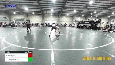 83 lbs Consi Of 16 #2 - Brennan Finley, Willard Youth Wrestling vs Grady Langham, Threestyle