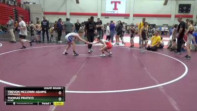 85 lbs Champ. Round 1 - Thomas Pratico, HYWO vs Trevon McCown-Adams, Stronghold