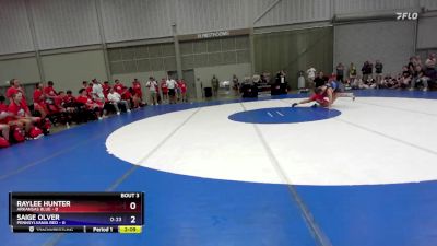 125 lbs Round 1 (16 Team) - Raylee Hunter, Arkansas Blue vs Saige Olver, Pennsylvania Red