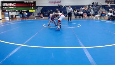 141 lbs Cons. Round 3 - Hunter Waits, Northeast Oklahoma vs Jordan Beaty, Northeast Oklahoma