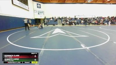 133 lbs Quarterfinal - Dominick Clark, Menlo NCWA vs Roberto Lopez, Menlo College