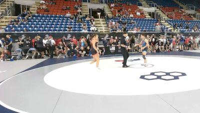 95 lbs Champ. Rd Of 32 - Cadence Grulla, Georgia vs Katelyn Rowles, Indiana