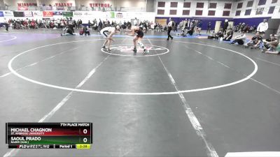 125 lbs 7th Place Match - Saoul Prado, Baker (Kan.) vs Michael Chagnon, St. Ambrose University