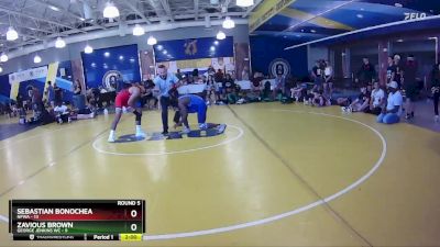 138 lbs Round 5 (8 Team) - Zavious Brown, George Jenkins WC vs SEBASTIAN BONOCHEA, NFWA