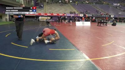 180 lbs Placement Matches (16 Team) - Makaila Takahashi, Pacific University vs Maya Kreiger, Eastern