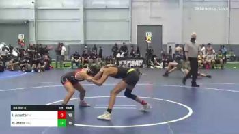 100 lbs Rr Rnd 3 - Israel Acosta, The Washington Warriors vs Nick Meza, Valiant Preps