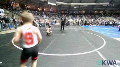 55 lbs Round Of 16 - Kylen Montgomery, Skiatook Youth Wrestling 2022-23 vs Beau Fisher, Salina Wrestling Club